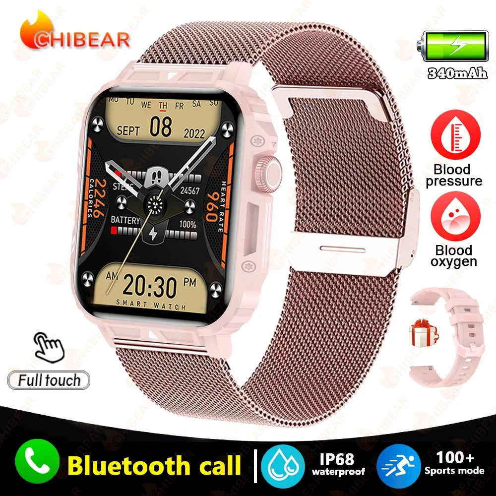 2024 Smartwatch – 1.95" Display, Bluetooth Calls, IP68, Fitness & Health Tracking!