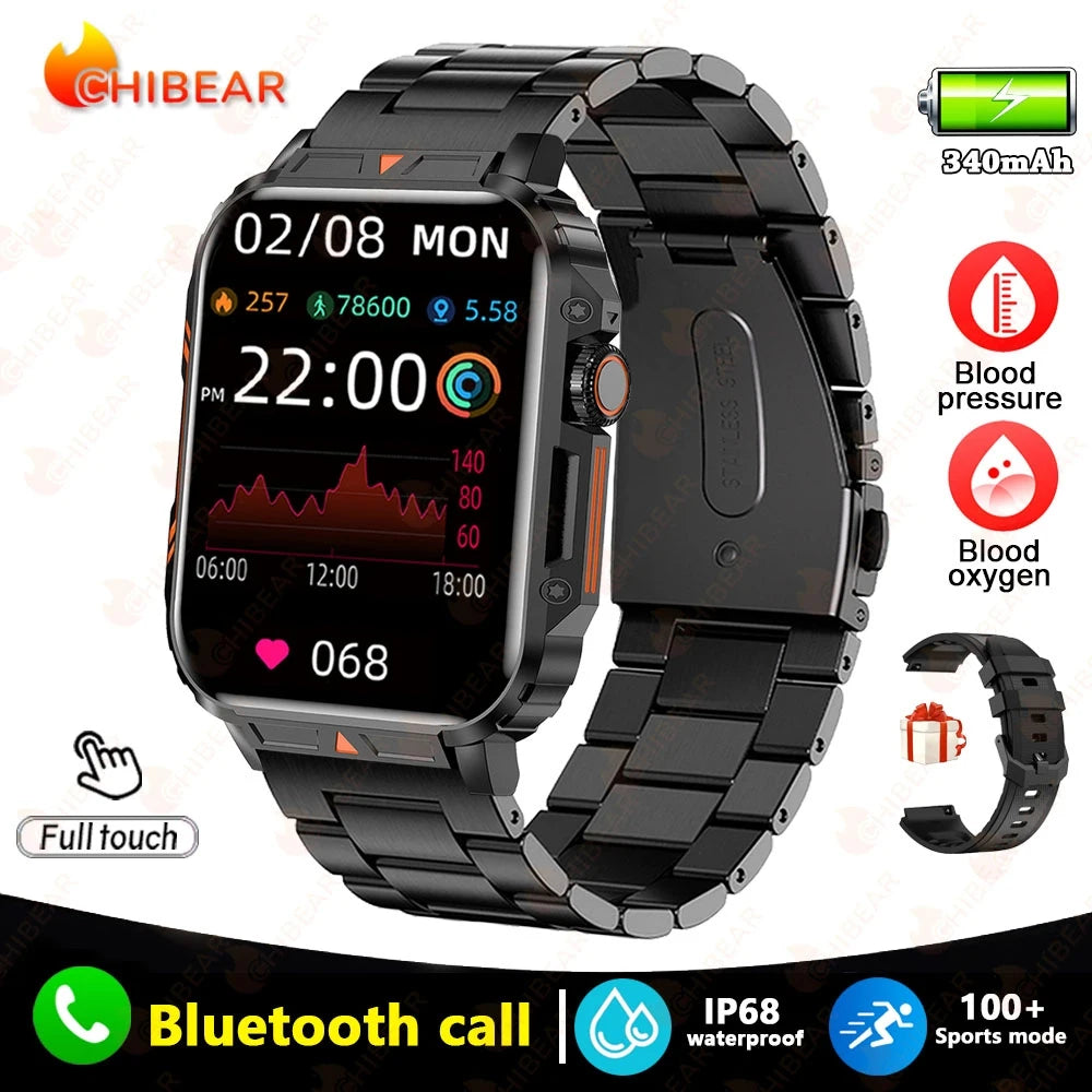 2024 Smartwatch – 1.95" Display, Bluetooth Calls, IP68, Fitness & Health Tracking!